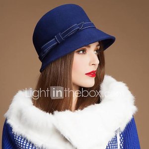la mode des dames de laine parti / extérieur / casual / chapeau élégant avec bowknot (plus de couleurs)