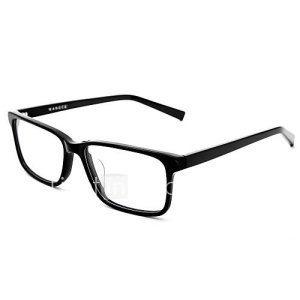 [lentilles] acétate gratuits wangcl rectangle cerclées lunettes de vue de la mode