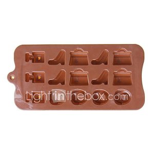 Silicone sac à main et chaussures Shape Chocolate Mold Candy