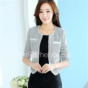 style coréen manches longues des femmes manteau blazer laine