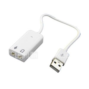 USB2.0 2.1 canaux virtuel 7.1 Effet Audio Sound Card Adapter 3D