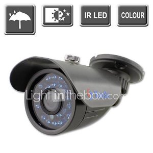 yanse 24 LED couleur caméra de surveillance de sécurité de vision étanche IR caméras extérieures 722cc (gris ou blanc)