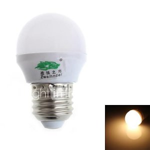 zweihnder e27 3w 280lm 3000-3500K 8x2835 lampe ampoule blanc chaud SMD (100 à 240 V)