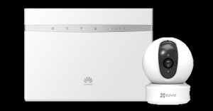 biały Huawei B525 + kamera EZVIZ ez360