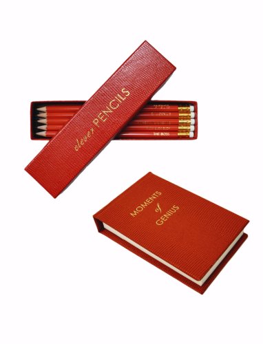 Sloane Stationery Orange Clever Pencils and Notepad Gift Set