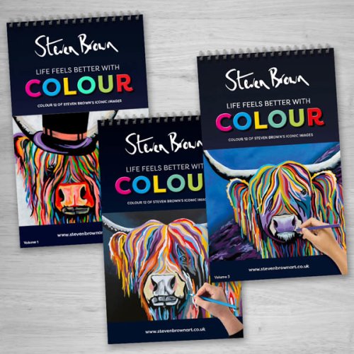 Steven Brown Colouring Book - Triple Pack