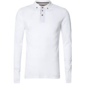 Advocate Men's Ralling Long Sleeve Polo Shirt - White - XL - White