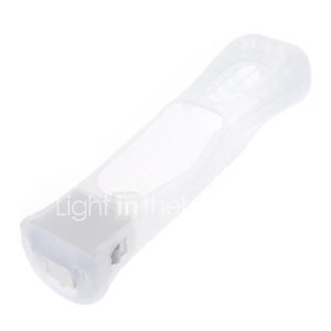 Lightinthebox Adaptador motionplus  protector de silicona para mando wii/wii u (blanco)