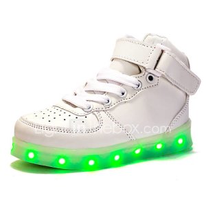 Chico Chica Zapatos Sintético Primavera Verano Otoño Zapatos con luz Confort Zapatillas de deporte LED Con Cordón Para Deportivo Casual