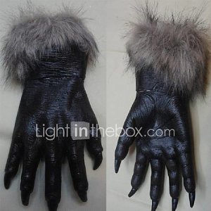 Lightinthebox Halloween diablo guantes de terror partido prop guantes guantes cosplay lobo patas garras de lobo hombre lobo juguetes teatro traje