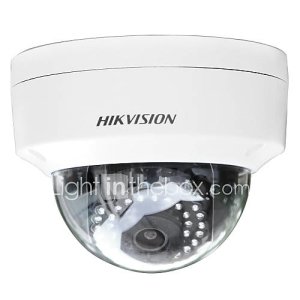 Hikvision ds-2cd2135f-es la cámara multi-idioma de la IP de la bóveda de la cúpula 3mp (poe h.265 ajuste de 3 ejes ip67 ik10)