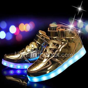 Lightinthebox Para niña-tacón plano-confort innovador-zapatillas de deporte-exterior informal deporte-pu-rojo blanco plata oro