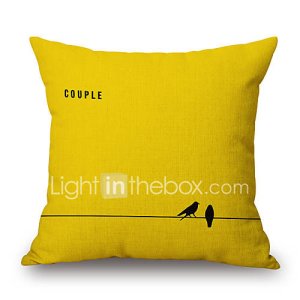 Lightinthebox Pc algodón/lino cobertor de cojín,con texturas refranes y citas casual moderno/contemporáneo detalle decorativo