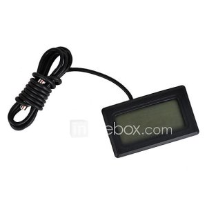 Termómetro Digital LCD Compacto Con Sensor de Exteriores