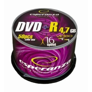DVD+R Esperanza 16x 4,7GB (Cake 25)