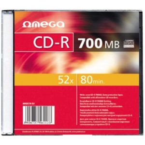 Płyta CD-R OMEGA 700MB 52X slim case