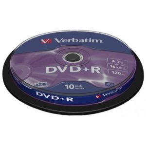 Płyta DVD+R 4.7GB VERBATIM 16X  CAKE 10
