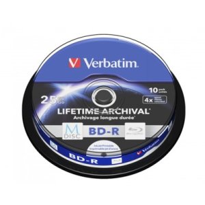 Płyta VERBATIM  BD-R M-DISC Inkjet Printable (10 Cake)