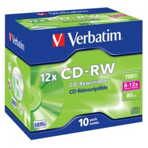 Płyta VERBATIM CD-RW Jewel Case 10
