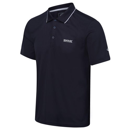 Maverik V Men's Fitness Short Sleeve Polo Shirt - Navy