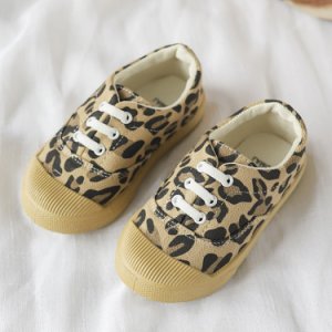 Newchic Scarpe casual da bambino unisex modello leopard pattern