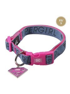 Supergirl Collar para perro raza pequeña xs/s rosa xs