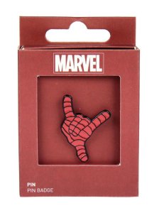 Spiderman Pin metálico con acabado esmaltado rojo pin