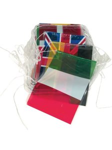 Eurocarnavales, S.a. Tira de bandera plástico internacional 50 m multicolor unique