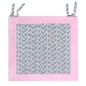 LULANDO  Kravletæppe Play-Mat lyserød stjerner grå 150 x 150 cm - rosa/pink