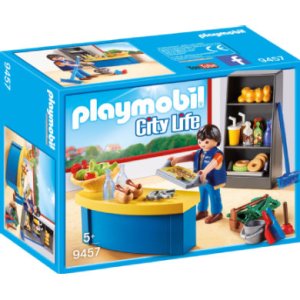 Playmobil  City Life-vicevært med kiosk 9457 - flerfarvet