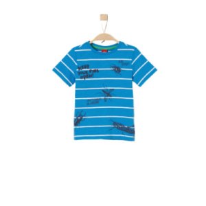 s.Oliver  Boys T-Shirt blue stripes - blå - Gr.104/110 - Dreng