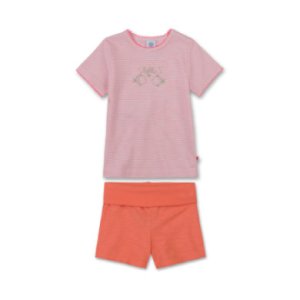 Sanetta  Girls Shorty 2 dele appelsin - rosa/pink - Gr.Babymode (6-24 måneder) - Pige