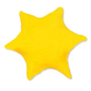 Theraline  Kirsebærstenspude Design: Stjerne 25cm - gul