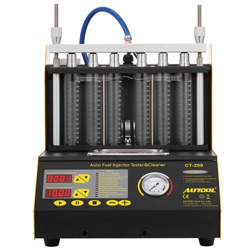 Vevor Auto nettoyeur injecteur de carburant testeur 6 cylindres outils de nettoyage ultrasons essence