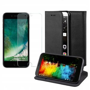 Etui Smart Magnet Iphone 7/8/SE 2020 Case + Szkło