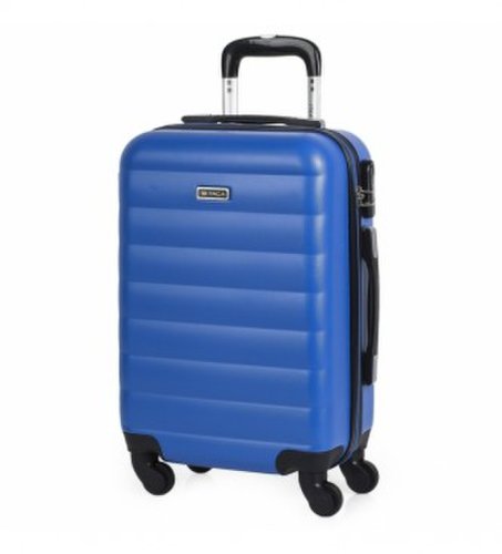 ITACA. maleta cabina de viaje rÃ­gida 4 ruedas trolley 71250 azul -55x
