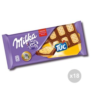 Set 18 MILKA Cioccolata tavoletta tuc gr. 87 4013781 snack dolce