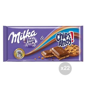 Set 22 MILKA Cioccolata tavoletta chips ahoy gr. 100 4044772 snack dolce