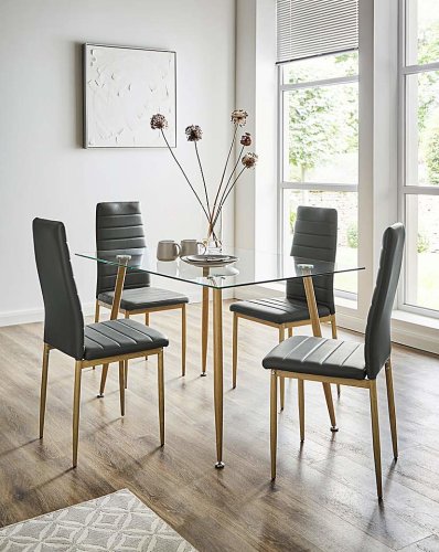 Jamie Dining Table and 4 Chairs