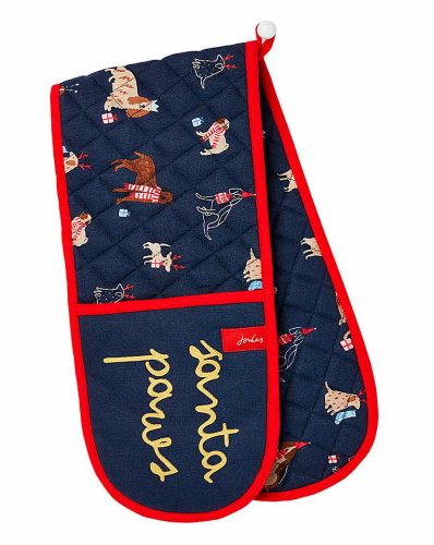 Joules Christmas Dogs Double Oven Gloves