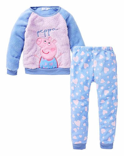 Peppa Pig Girls Fleece Pyjamas