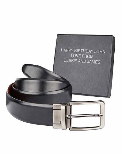 Personalised Gift Boxed Leather Belt