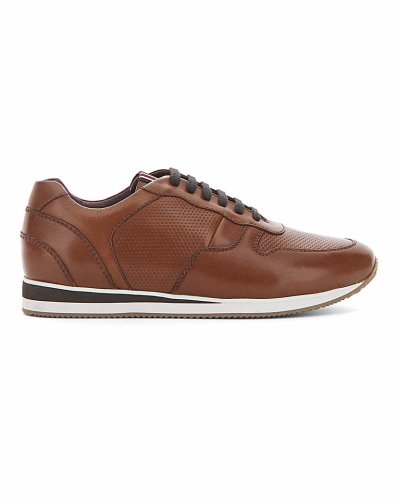 Peter Werth Leather Trainer Wide Fit