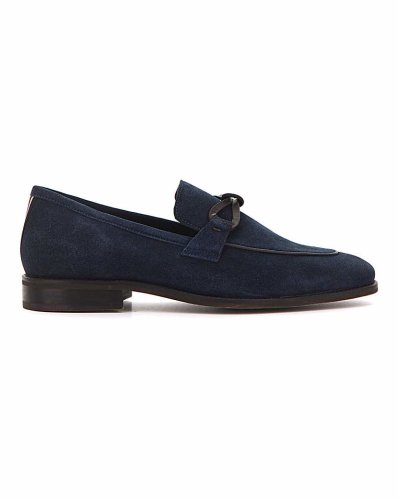 Peter Werth Suede Knot Loafer Wide Fit
