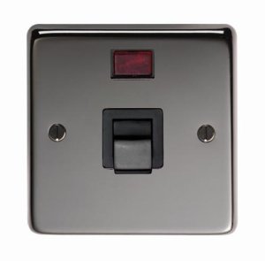 Black Nickel Single Plate Cooker Switch