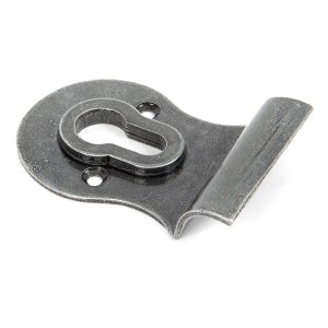 From The Anvil Blacksmith pewter patina euro door pull