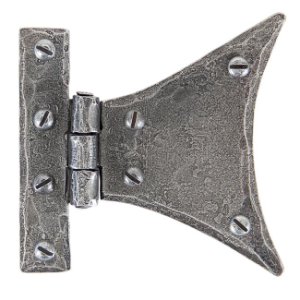 Blacksmith Pewter Patina Half Butterfly Hinges