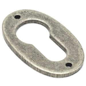 From The Anvil Blacksmith pewter patina oval euro escutcheon