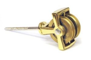 Brass Double pulley