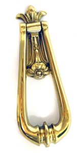 Cast In Style Brass teardrop loop door knocker